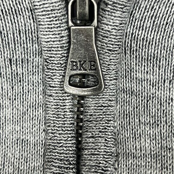 Buckle BKE‎ Sweater Mens Large Standard Fit Grey 1/4 Zip Cotton Pullover Casual - Picture 5 of 11